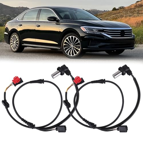 2pcs 8D0927803D ABS Sensor vorne Links und rechts Kompatibel für Passat 3BG 3B A4 (8D,B5) von Bj.1999, (3B+3BG) Bj.05 3B2 3B3 3B5 3B6 1994-2005 B5 3U 3B ABS Sensor mit Klemmhülsen 8D0927803C von iSpchen