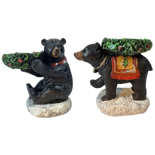 2pcs Weihnachten Kerzenhalter Kerzenständer Vintage Deko Schwarzer Bär Kerzenhalter Wunschkerzenhalter Statue Retro Skulptur Kerzen Teelichter Handwerk Ornament Kerzenständer für Kamin Haus 2pcs Weihnachten Kerzenhalter Kerzenständer Vintage Deko Schwarzer Bär Kerzenhalter Wunschkerzenhalter Statue Retro Skulptur Kerzen Teelichter Handwerk Ornament Kerzenständer für Kamin Haus von iSpchen
