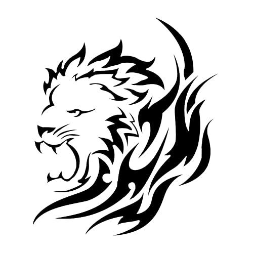 Autoaufkleber,iSpchen 3D Löwe Aufkleber Auto Motorhaube Vinyl Aufkleber Personalisierte Reflektierende Aufkleber Auto Stoßstange Karosserie Aufkleber Tuning Styling Dekoration Sticker von iSpchen