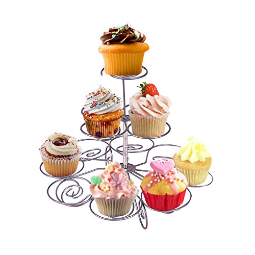 Butterme Silber Cupcake Dessert Turm Stand (hält 13 kleine Kuchen) von iSpchen