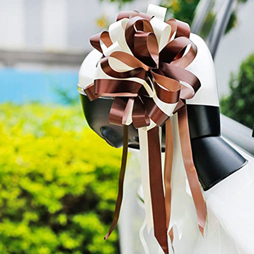 iSpchen 10 Stück Geschenkschleife Bunt Geschenk Schleifen Dekoration große Geschenkschleifen Zugschleife Geschenkverpackung Hochzeit Auto Dekoration Geschenk Schleife Deko Schleifen von iSpchen