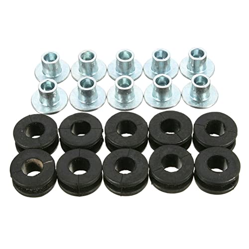 iSpchen 10 Stück Motorrad Gummitüllen Kit Gummi Dichtungsring Unterlegscheiben Verkleidung Schrauben Motorrad Ösen Bolzen Buchse Verkleidungsschrauben Motorrad Ersatzzubehör von iSpchen