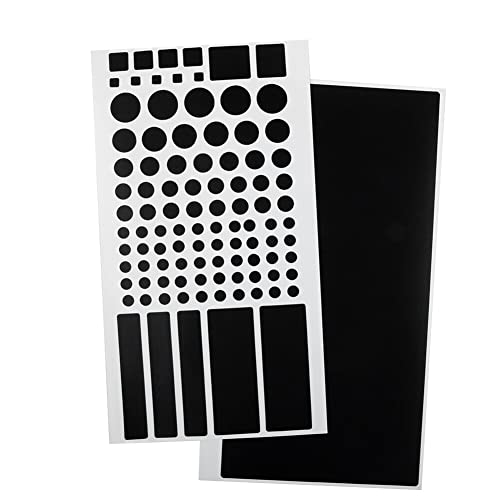 iSpchen 2 Stück Dimmaufkleber LED-Licht Dimmfolie blockieren Dimmlicht Aufkleber LED-Lichtdimmer abdeckung Folie selbstklebend Aufkleber für Router,Steckdosen,Elektronikgeräte Dimming Sticker von iSpchen