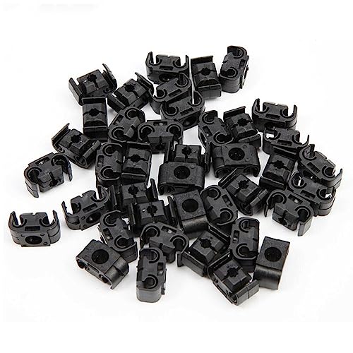 iSpchen 40 Stück Auto Bremsschlauch Clips Bremsleitung klemmen Doppel Bremsrohr Kabel klemmen halter clip Auto Bremsleitungsbefestigung Ersatzteile 811611797 Schwarze von iSpchen