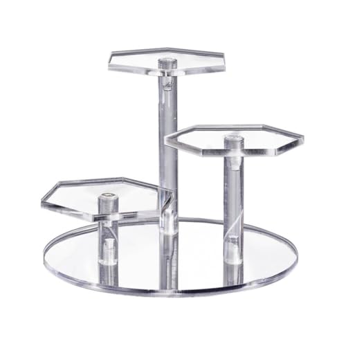 iSpchen Acryl-Display-Riser Kunststoff Displayständer,Mehrschichtiger Präsentationsständer Für Die Präsentation Von Cupcake-Figuren Schmuck-Desserts iSpchen Acryl-Display-Riser Kunststoff Displayständer,Mehrschichtiger Präsentationsständer Für Die Präsentation Von Cupcake-Figuren Schmuck-Desserts von iSpchen
