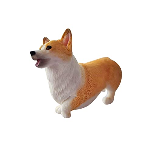 iSpchen Auto Armaturenbrett Dekoration Hundeornament Niedliche Corgi Figur Mini Süße Harz Ornamente Hund Puppe Spielzeug Dekorationen für Auto Zuhause,Desktop,Büro,Tischdekoration Handwerk von iSpchen