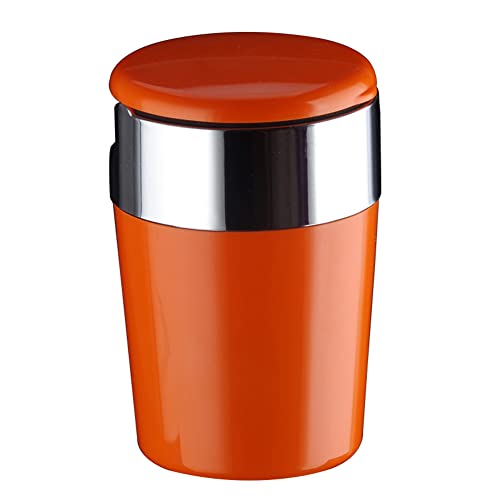 iSpchen Auto Aschenbecher mit Deckel tragbarer rauchfreier Windaschenbecher ABS Kunststoff Aschenbecher mit LED-Licht Winddichte Autoaschenbecher Mini Mülleimer für Büro,Auto,Zuhause von iSpchen