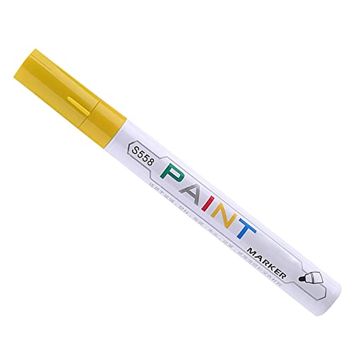 iSpchen Auto Lackstift Reparaturstift Wasserdichter Kratzerentferner Kratzer zu Entfernen Lackstift Reifenmarker Auto Anti-Kratzer Reparatur Stift für Leichte kratzer langen kratzer,Gelb von iSpchen