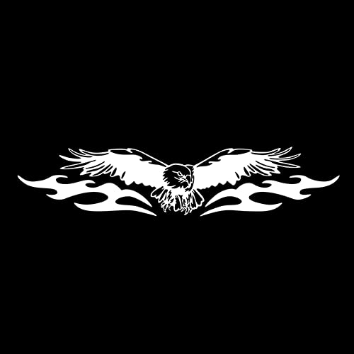 iSpchen Auto Motorhaube Aufkleber Adler Flamme Autoaufkleber Selbstklebende PVC Aufkleber Auto Vinyl Aufkleber Karosserie Diy Aufkleber Autos Styling Dekoration Aufkleber Emblem Sticker von iSpchen