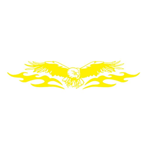 iSpchen Auto Motorhaube Aufkleber Adler Flamme Autoaufkleber Selbstklebende PVC Aufkleber Auto Vinyl Aufkleber Karosserie Diy Aufkleber Autos Styling Dekoration Aufkleber Emblem Sticker von iSpchen