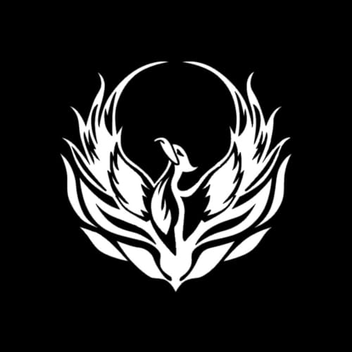 iSpchen Autoaufkleber,2 Stück 3D Phoenix Totem Personalisierte reflektierender Aufkleber PVC wasserdicht selbstklebende Körper Sticker Auto Styling Dekoration aufkleber von iSpchen