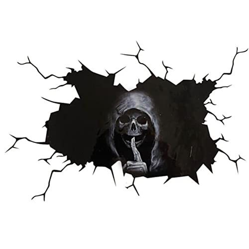 iSpchen Autoaufkleber Halloween Horror Totenkopf Aufkleber Personalisierte Realistisch Blutige Aufkleber Schädel Teufel Aufkleber Auto Fenster Heckscheibe Sticker Skull Aufkleber von iSpchen