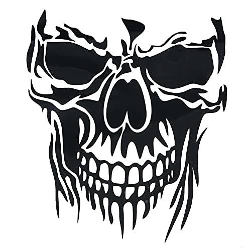 iSpchen Autoaufkleber Skull Reflektierende Aufkleber Halloween Totenkopf Schädel Aufkleber Selbstklebende Wasserdichte Motorhaube Aufkleber Auto Heckscheibe Dekoration Sticker von iSpchen