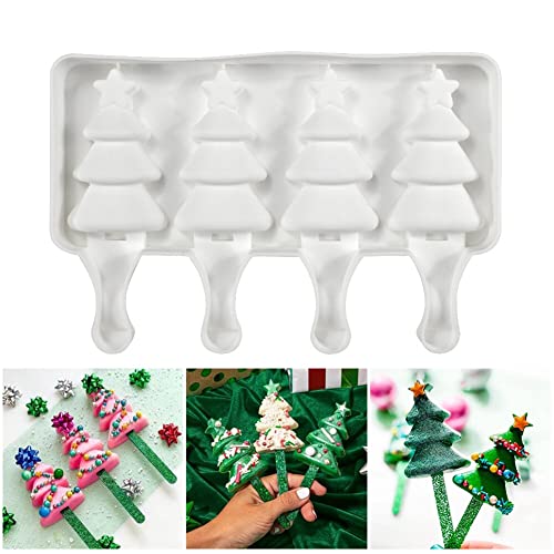 iSpchen Eisformen Silikon, Weihnachtsbaum Eislutscher Formen Machen Dessertform Eisförmchen Ice Pop Molds DIY Tortenform iSpchen Eisformen Silikon, Weihnachtsbaum Eislutscher Formen Machen Dessertform Eisförmchen Ice Pop Molds DIY Tortenform von iSpchen