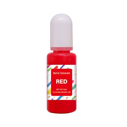 iSpchen Epoxidharz Farbe Farben Flüssiger für Schmuck DIY Schmuckherstellung, AB-Harz-Färbung für Farbe,10 ml: rot von iSpchen