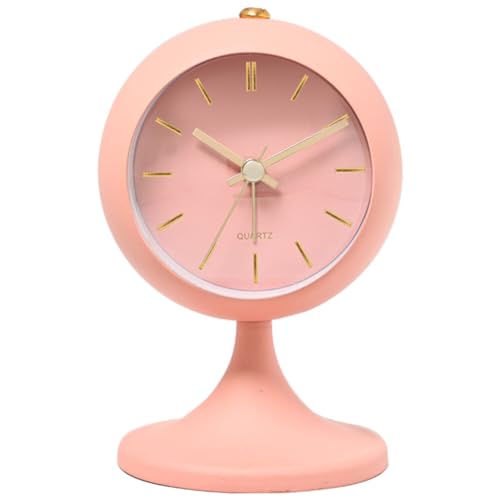 iSpchen Metall Wecker Rot Retro Klassisch, Wecker Lautlos Ohne Ticken mit Nachtlicht und Schlummerfunktion, Kleine Tischuhr Analog Batteriebetrieben für Nachttisch Schlafzimmer Einfach Rosa #1 iSpchen Metall Wecker Rot Retro Klassisch, Wecker Lautlos Ohne Ticken mit Nachtlicht und Schlummerfunktion, Kleine Tischuhr Analog Batteriebetrieben für Nachttisch Schlafzimmer Einfach Rosa #1 von iSpchen