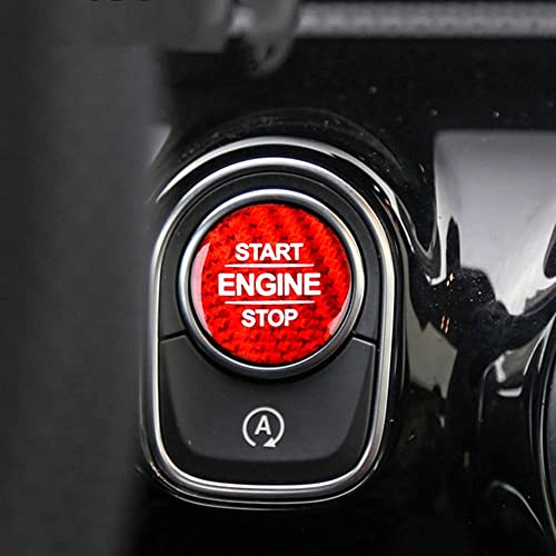 iSpchen Motor Start Stop Taste Tastenabdeckung Auto Zündschalter Startknopf Abdeckung Zündstartschalter Druckknopf Kompatibel mitKlasse A W177 V177 A180 A200 A220 A250 Amg A35 A45 2019 2020 2021+ von iSpchen