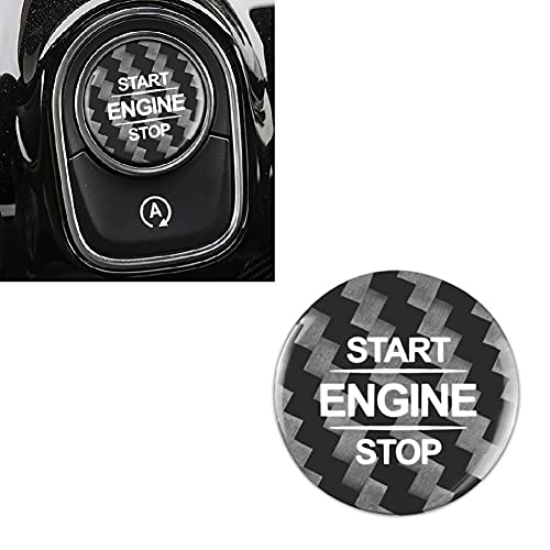 iSpchen Motor Start Stop Taste Tastenabdeckung Auto Zündschalter Startknopf Abdeckung Zündstartschalter Druckknopf Kompatibel mitKlasse A W177 V177 A180 A200 A220 A250 Amg A35 A45 2019 2020 2021+ von iSpchen