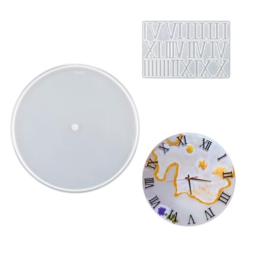 iSpchen Silikonform Uhr Silikonform DIY Wanduhr römische Ziffern Arabische Ziffern Harz Silikonform für DIY Basteln Dekoration Geschenk#02 iSpchen Silikonform Uhr Silikonform DIY Wanduhr römische Ziffern Arabische Ziffern Harz Silikonform für DIY Basteln Dekoration Geschenk#02 von iSpchen