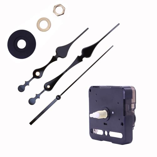 iSpchen Uhrwerk-Set Uhrwerk-Ersatz Langer und kurzer Schaft Wanduhr-Mechanismus DIY-Reparatur-Teile Geräuschloses Uhrwerk Set Uhr Reparatursatz Wanduhr Ersatzteile Clock Ersatz von iSpchen