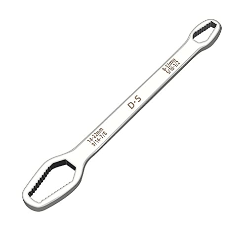 iSpchen Universal Doppel-Ringschlüssel Torx-Schlüssel Multifunktional Doppelringschlüssel 8mm-22mm verstellbar Reparaturschlüssel Werkzeug Schraubenmuttern Entfernungswerkzeug von iSpchen