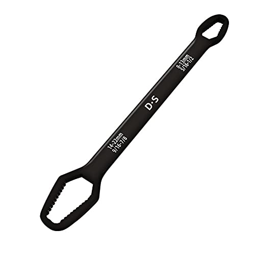 iSpchen Universal Doppel-Ringschlüssel Torx-Schlüssel Multifunktional Doppelringschlüssel 8mm-22mm verstellbar Reparaturschlüssel Werkzeug Schraubenmuttern Entfernungswerkzeug von iSpchen