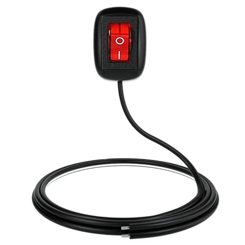 iSpchen Wippschalter Auto Schalter Paste Typ Schalter DC 12V 10A Aus-/Einschalter Mini Pastenschalter Knopfschalter mit LED-Licht für Nebelscheinwerfer mit 60CM Kabel iSpchen Wippschalter Auto Schalter Paste Typ Schalter DC 12V 10A Aus-/Einschalter Mini Pastenschalter Knopfschalter mit LED-Licht für Nebelscheinwerfer mit 60CM Kabel von iSpchen