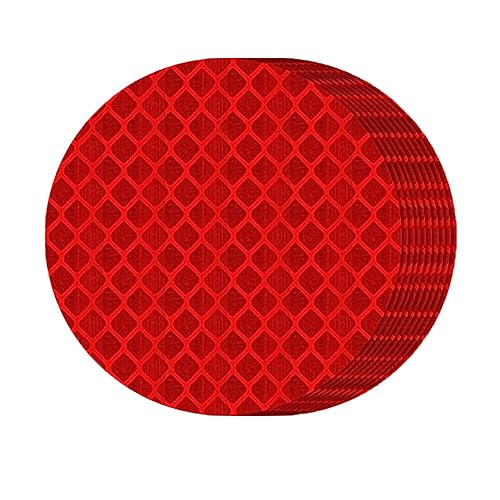 iSpchen10 Stück Autoaufkleber Reflektierende Aufkleber Sticker Set Warnaufkleber Wasserdichte PET Reflektoren Aufkleber Reflektorband Kinderwagen Körper Aufkleber für Auto,Motorrad,Helm,5 * 5cm von iSpchen