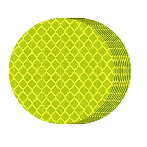 iSpchen10 Stück Autoaufkleber Reflektierende Aufkleber Sticker Set Warnaufkleber Wasserdichte PET Reflektoren Aufkleber Reflektorband Kinderwagen Körper Aufkleber für Auto,Motorrad,Helm,5 * 5cm von iSpchen