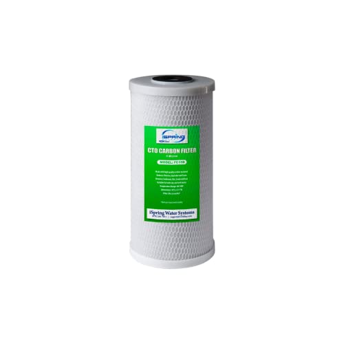 iSpring FC15B Hochkapazitäts-Aktivkohle-Blockfilter-Ersatzkartusche für Wasserfiltersysteme unter dem Waschbecken und im ganzen Haus, 5-Mikron 10 "x4,5" von iSpring