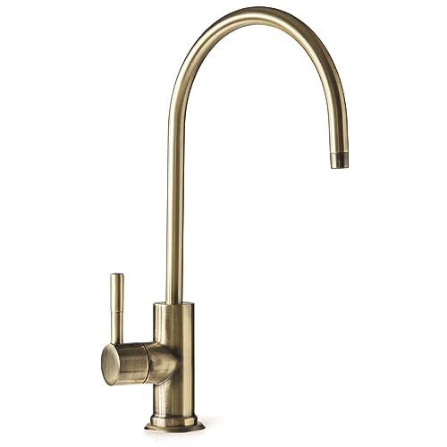 iSpring GA1-AB Robuster, zeitgenössischer Ro-Wasserhahn ohne Luftspalt, bleifreies Premium-Design für RO-Filtrationssysteme und Barspülen, antikes Messing iSpring GA1-AB Robuster, zeitgenössischer Ro-Wasserhahn ohne Luftspalt, bleifreies Premium-Design für RO-Filtrationssysteme und Barspülen, antikes Messing von iSpring