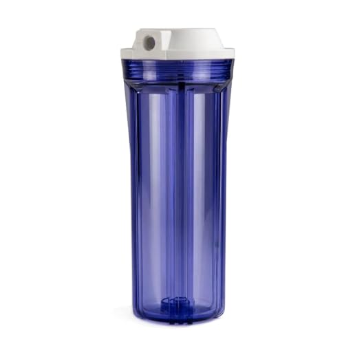 iSpring HC12 1/4'' klares Wasserfiltergehäuse für Umkehrosmoseanlage, 2,5 Zoll x 10 Zoll Filter, 1 Pack von iSpring