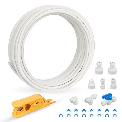 iSpring ICEK-E 15M 1/4" Kühlschrank-Wasserleitungsanschluss, Eisbereiter-Installationskit für Umkehrosmose-RO-Systeme & Wasserfilter iSpring ICEK-E 15M 1/4" Kühlschrank-Wasserleitungsanschluss, Eisbereiter-Installationskit für Umkehrosmose-RO-Systeme & Wasserfilter von iSpring