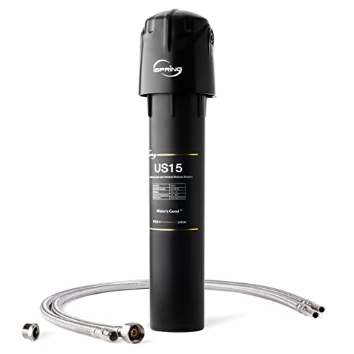 iSpring US15D Untertisch Wasserfiltersystem, Leck-Free Direct Connect Wasserfilter, Geruchsreduzierung Chlor Schwermetalle, 15K Gallonen Kapazität von iSpring