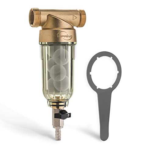 iSpring WSP-500SL Wiederverwendbarer Sediment-Wasserfilter für das ganze Haus, Siliphos verhindert Kalkablagerungen und Korrosion, 2,5 cm MNPT + 1,9 cm FNPT, 500 Mikron iSpring WSP-500SL Wiederverwendbarer Sediment-Wasserfilter für das ganze Haus, Siliphos verhindert Kalkablagerungen und Korrosion, 2,5 cm MNPT + 1,9 cm FNPT, 500 Mikron von iSpring