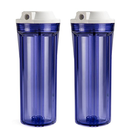 iSpring Wasserfiltergehäuse für Umkehrosmosesystem (2 Wasserfiltergehäuse Transparent) von iSpring