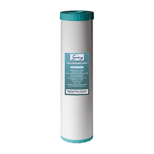 iSpring Whole House Water Filter Cartridge, Eisen & Mangan reduzierende Wasserfilter Whole House, 4.5" x 20", Modell: FM25B von iSpring