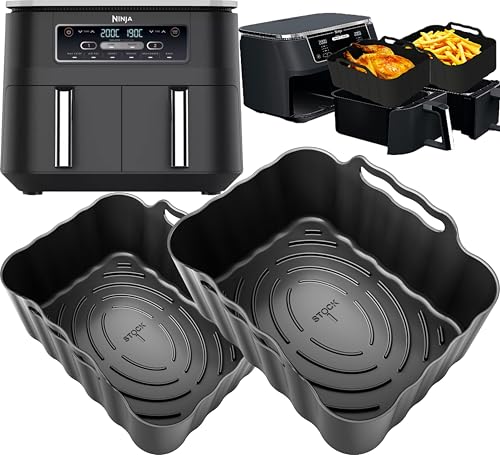 Premium Ninja AF200UK Zubehör | 304 Edelstahl Air Fryer Racks | hitzebeständig, spülmaschinenfest | 2 Stück wiederverwendbare 7,6 l Kochroste für Ninja AF200UK iStock Ltd Premium Ninja AF200UK Zubehör | 304 Edelstahl Air Fryer Racks | hitzebeständig, spülmaschinenfest | 2 Stück wiederverwendbare 7,6 l Kochroste für Ninja AF200UK iStock Ltd von iStock Ltd