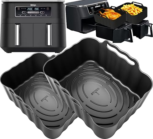 Premium Ninja AF300UK Silikoneinlagen, 2,5 mm dick, konvexer Boden, antihaftbeschichtet und spülmaschinenfest, 2 wiederverwendbare 7,6 l Luftfritteusen-Einlagen, Ninja-Silikoneinlagen iStock Ltd Premium Ninja AF300UK Silikoneinlagen, 2,5 mm dick, konvexer Boden, antihaftbeschichtet und spülmaschinenfest, 2 wiederverwendbare 7,6 l Luftfritteusen-Einlagen, Ninja-Silikoneinlagen iStock Ltd von iStock Ltd