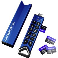 IStorage IS-FL-DSD-256-SP Externer Speicherkartenleser Blau IS-FL-DSD-256-SP USB-C® 3.2 von iStorage
