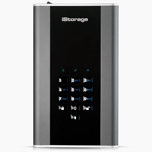 iStorage diskAshur DT2 22 TB – sichere verschlüsselte Desktop-Festplatte – FIPS Level 2 – passwortgeschützt – staub-/wasserabweisend iStorage diskAshur DT2 22 TB – sichere verschlüsselte Desktop-Festplatte – FIPS Level 2 – passwortgeschützt – staub-/wasserabweisend von iStorage
