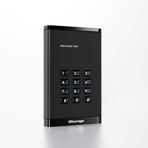 iStorage diskAshur PRO3 HDD 500 GB – sichere tragbare Festplatte – FIPS Level 3 zertifiziert – passwortgeschützt – staub-/wasserabweisend – Hardware-Verschlüsselung iStorage diskAshur PRO3 HDD 500 GB – sichere tragbare Festplatte – FIPS Level 3 zertifiziert – passwortgeschützt – staub-/wasserabweisend – Hardware-Verschlüsselung von iStorage