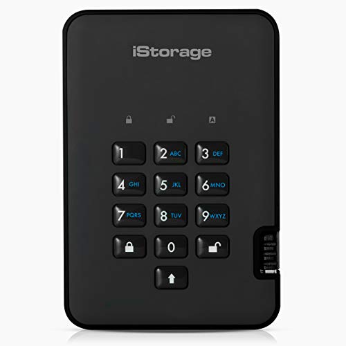 iStorage diskAshur2 HDD 500GB Schwarz - Sichere tragbare Festplatte - Passwortgeschützt - Staub- und wasserdicht - Hardware-Verschlüsselung iStorage diskAshur2 HDD 500GB Schwarz - Sichere tragbare Festplatte - Passwortgeschützt - Staub- und wasserdicht - Hardware-Verschlüsselung von iStorage