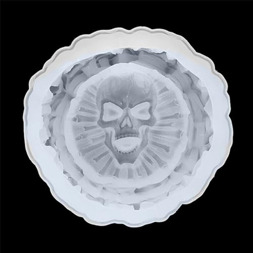 iSuperb Ashtray Molds Harz Gießformen Silikonform Resin Mold DIY Schädel Aschenbeche/Achterbahn/Blumentopf/Stift Kerze Seife Ständer und Schmuck Perlenbox (Runden) von iSuperb