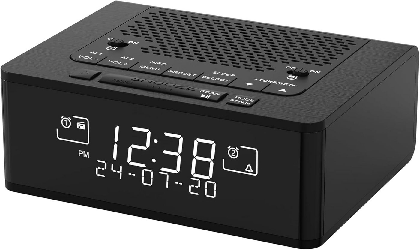 iTOMA Radiowecker DAB+ FM Radiowecker mit Bluetooth, 40 Sendern, Dual-Alarm & Dimmer DAB+/FM Bluetooth 5.3 Dual-Alarm 40 Senderspeicher Sleep-Timer Dimmbar iTOMA Radiowecker DAB+ FM Radiowecker mit Bluetooth, 40 Sendern, Dual-Alarm & Dimmer DAB+/FM Bluetooth 5.3 Dual-Alarm 40 Senderspeicher Sleep-Timer Dimmbar von iTOMA