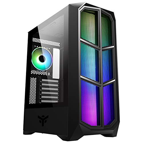 Case Itek VERTIBRA Y210 Gaming Middle Tower 12cm ARGB Fan, 2xUSB3, Side Panel Temp Glass von iTek