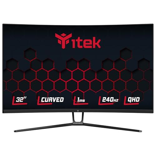 Itek GGC Monitore - 32" gebogener R1500, QHD 2560 x 1440, VA-Panel, 240 Hz, 16:9, 1 ms, 2 x HDMI, 2 x DP, HDR 400, Adapt Sync Itek GGC Monitore - 32" gebogener R1500, QHD 2560 x 1440, VA-Panel, 240 Hz, 16:9, 1 ms, 2 x HDMI, 2 x DP, HDR 400, Adapt Sync von iTek