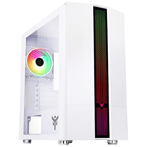 Itek Gehäuse LIFLIG W41 Gaming Mini Tower, mATX, 12cm ARGB Fan, 2xUSB3, Side Panel Temp Glass, White Edition von iTek