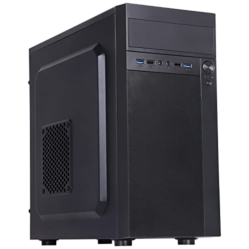 Itek Gehäuse Theon - Mini Tower, mATX, Netzteil 500 W, 2xUSB3, Vollschwarz von iTek