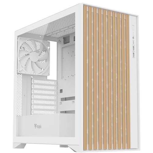 Itek Gehäuse Woody – Gaming Tower – ATX – 3x14 cm weiße Lüfter – 2X USB 3.0 – Type-C – Front aus Holz – Seitenteil aus gehärtetem Glas – Weiße Edition Itek Gehäuse Woody – Gaming Tower – ATX – 3x14 cm weiße Lüfter – 2X USB 3.0 – Type-C – Front aus Holz – Seitenteil aus gehärtetem Glas – Weiße Edition von iTek